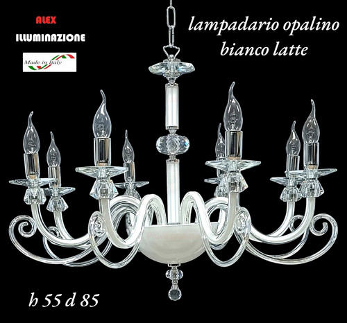 Lampadario cristallo luci - cristallo, 8