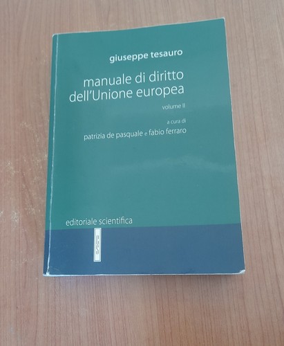Manuale diritto dell unione - manuale, dell'unione