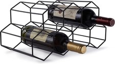 Portabottiglie da banco – 7 portabottiglie per stoccaggio vino, scaffale da vino