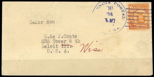 1924 panama 118 lettera - panama,,