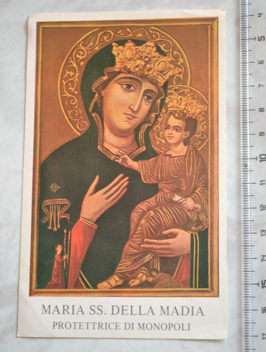 Santino madonna della madia - santino,