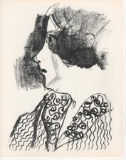 Marc Chagall - Bella di profilo - Litografia, 1957 