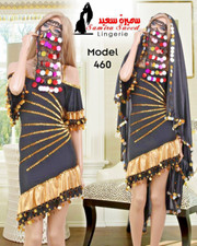 Sexy Egyptian Melaya dress set da ballo / abito Melaya, velo Melaya, maschera...