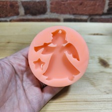 Stampo Angioletto con tromba in silicone per creazioni in resina, fimo e gesso