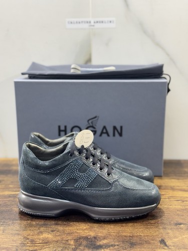 Hogan interactive pelle - pelle, blu