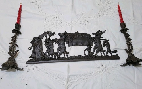 Set antico ghisa funerale - ​set,