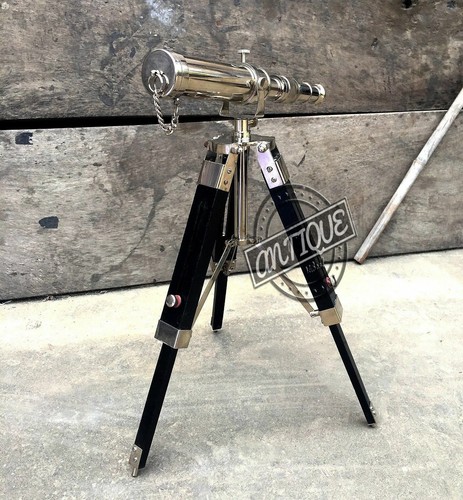 Telescopio vintage ottone - telescopio, in