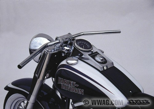 Manubrio cromato harley - manubrio,