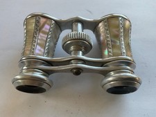 Antique Opera Glasses Theatre Glasses F Stuart Mother of Pearl + Bee Case SUPERB