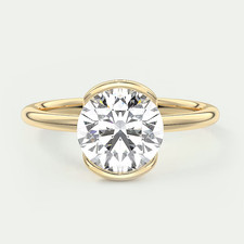 Anello Diamante Tondo