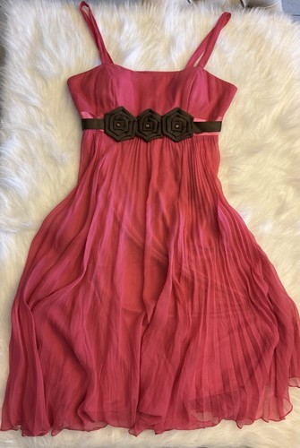 Abito plissettato seta rosa - abito,