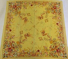 FOULARD 100% PURA SETA SILK SOIE VINTAGE DONNA JEAN PAREL (1223) 70cm x 74cm