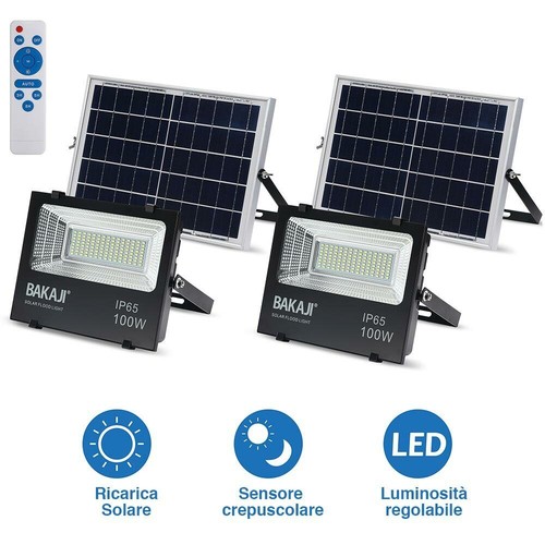 Set fari led 100w pannello - 2,