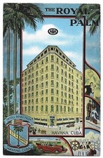 Vecchia cartolina fotografica vintage anni 50 del Royal Palm Hotel a LAVANA CUBA bella!!