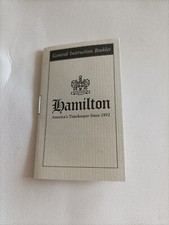 HAMILTON Libretto istruzioni
