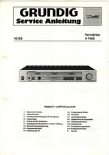 Grundig manuale servizio - manuale, di