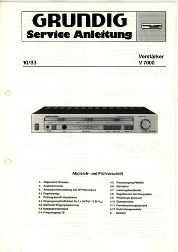 Grundig manuale servizio - grundig,