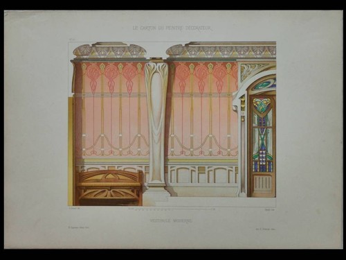 Decor art nouveau vestibule - vestibule,