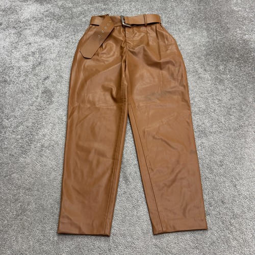 Pantaloni zara ecopelle con - ecopelle,