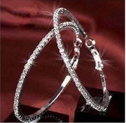 Orecchini cerchio argento - orecchini, a