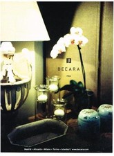 PUBLICITE  ADVERTISING   2008   BECARA   décoration  de la maison
