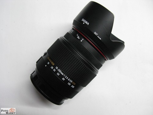 Sigma zoom objektiv 200 - sigma, 18-200/3,5