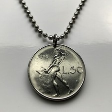 Ciondolo moneta Italia 50 Lire