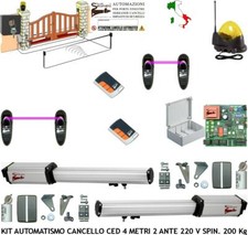 CANCELLO ELETTRICO 4 MT 2 ANTE