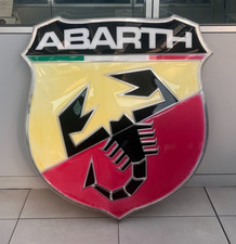 INSEGNA ORIGINALE ABARTH ANNI 90 LUMINOSA USATA