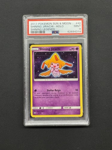 Carta pokémon shining - carta, jirachi