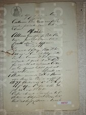 H8737 DOCUMENTO ANTICO 1866