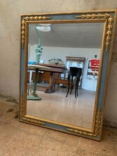 Specchiera rettangolare di legno intagliato con oro invecchiato SPECCHIO