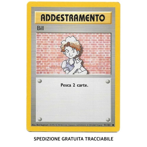 102 bill carta pokemon - bill,