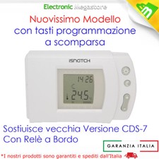 CRONOTERMOSTATO DIGITALE SETTIMANALE PROGRAMMABILE CALDAIA TERMOSTATO GBC ISNATC