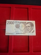 BANCONOTA 2000 LIRE GUGLIELMO MARCONI CON VISTOSO ERRORE DI STAMPA
