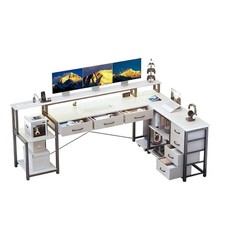 Aiorber Scrivania a L con LED