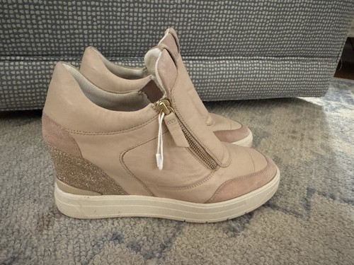 Sneakers geox maurica nude - sneakers,