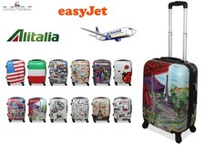 Trolley Valigia Grande Media Piccola Bagaglio a mano Rigido ULTRALEGGERO 4 ruote