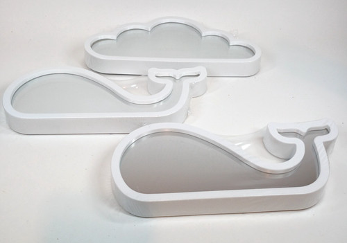 Set tre specchi due balene - set,