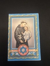 SANTINO HOLYCARD RELIQUIA RELIC RELIQUIAS S'ANTONIO DA PADOVA