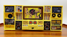 Radio AM FM Power Tronic by NASTA 1986 vintage giallo stereo boombox funzionante LEGGI