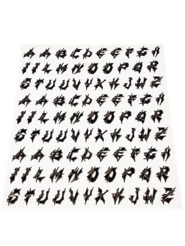 Kit lettere adesive - lettere,