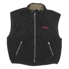 TIMBERLAND Giubbotto Uomo Nero Misto Poliestere Zip 2XL Outdoor Gilet Senza Maniche