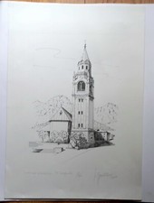 Stampa Campanile di Cortina -