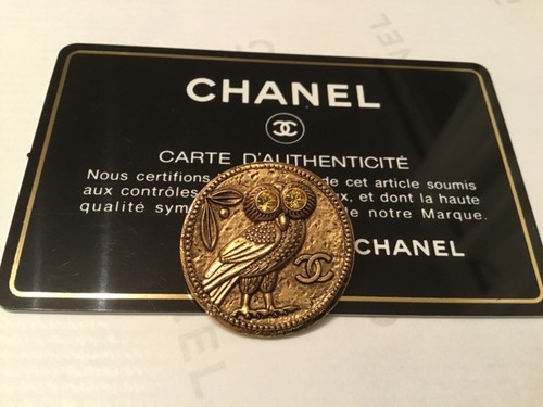Chanel bottone gufo - bottone, occhi