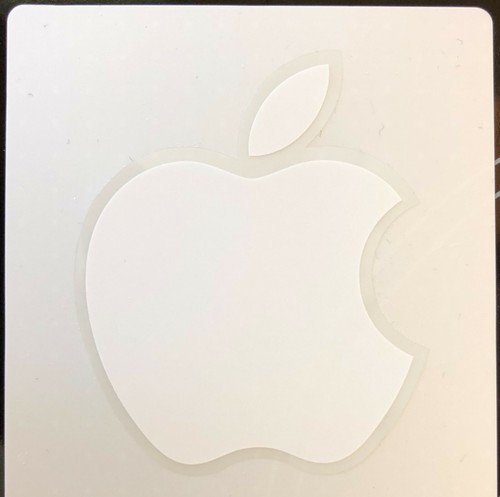 Adesivo originale apple bianco - adesivo,