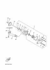 Yamaha GUARNIZIONE POMPA ACQUA ORIGINALE YAMAHA  VP250 X-CITY 250 (5B28, 2010)