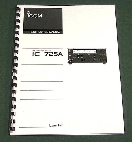 Icom 725a manuale - ic-725a,