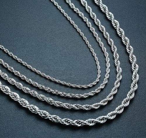 Collana acciaio inox catena - acciaio,