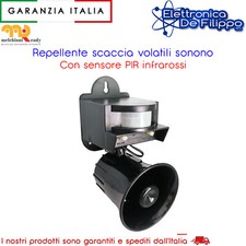 SCACCIA ALLONTANA VOLATILI SPAVENTAPASSERI ELETTRONICO CORVI PICCIONI